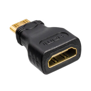 HDMI adapter HDMI A coupling / HDMI C plug gold-plated