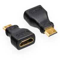 HDMI Adapter HDMI-A-Kupplung / HDMI-C-Stecker vergoldet