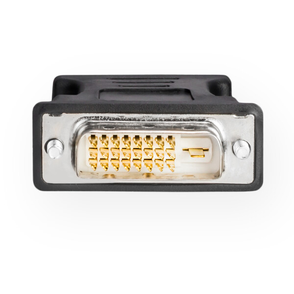 1 Stecker zu VGA Stecker Video Kabel Konverter Rundkabel 6,5 Fuß HYZUO Aktive DVI D auf VGA Adapter DVI-D Dual Link 24 