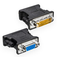 DVI Adapter DVI D male 24+1 Dual-Link to VGA female