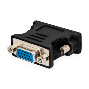 Adapter DVI-I Stecker 24+5 Dual-Link/VGA-Buchse