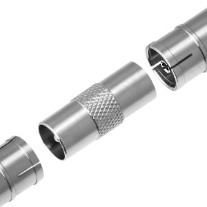 IEC connector male to male metal
