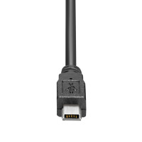 1 m USB 2.0 cable USB A plug to mini USB plug