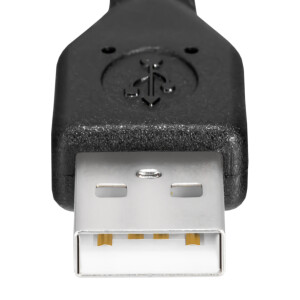 3 m USB 2.0 cable USB A male to mini USB male