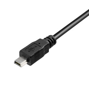 5 m USB 2.0 cable USB A plug to mini USB plug