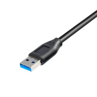 USB 3.0 cable USB A plug to USB C plug BLACK