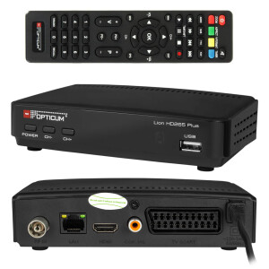DVB T2 Receiver RED Opticum LION HD 265 PLUS