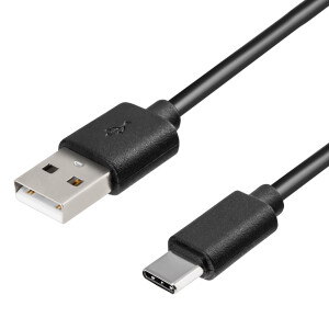1 m USB 2.0 cable USB A plug to USB C plug