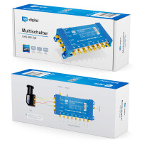 Multiswitch SAT hb-digital UHD-MS 5/8 up to 8 participants