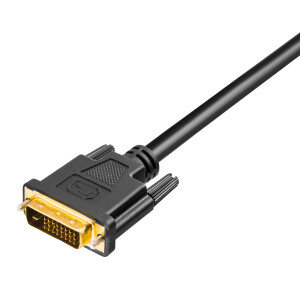 2 m DVI connection cable DVI (D) St. - DVI (D) St. 24+1 gold-plated contacts pins Dual Link connector