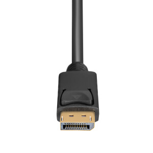 1 m DisplayPort Kabel 1.2, UHD 4K 2K, Schwarz