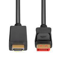 3 m DisplayPort Kabel Adapterkabel 1.4 HDMI 4K2K (60 Hz)