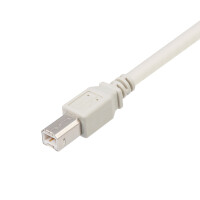 USB 2.0 cable USB A male to USB B male GREY