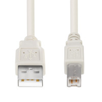 1 m USB 2.0 cable USB A male to USB B male GREY