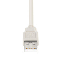 3 m USB 2.0 Kabel USB A Stecker auf USB B Stecker GRAU