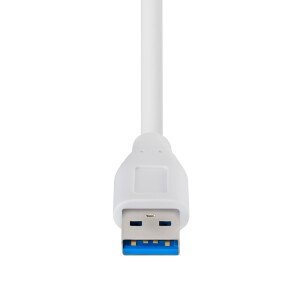 1 m USB 3.0 Kabel USB A Stecker auf USB C Stecker WEISS
