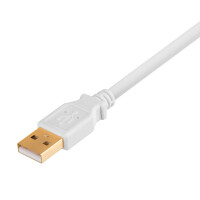 USB 2.0 extension USB A male gold to USB A female gold 