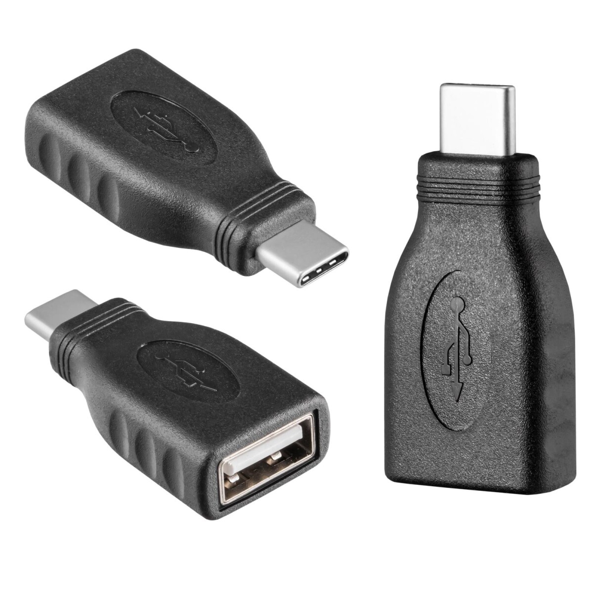 USB-C Auf USB-A Adapter – 2 Stück, OTG Fähig, Für Daten & Laden Bis 3A, Kompatibel Mit USB-C Geräten