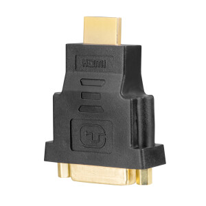 Adapter HDMI-Stecker / DVI-D (24+1) Buchse verg.