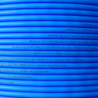 5 m - 100 m Ethernet Network Cable CAT 8 LAN Cable max. 2000 MHz S/FTP LSZH AWG22/1 BLUE