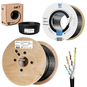 25 m - 100 m Network Ethernet Cable Outdoor CAT.7 LAN...